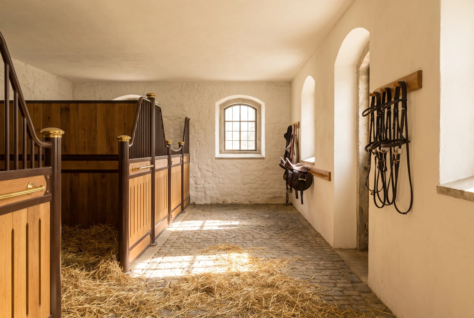 Die restaurierten Stallungen