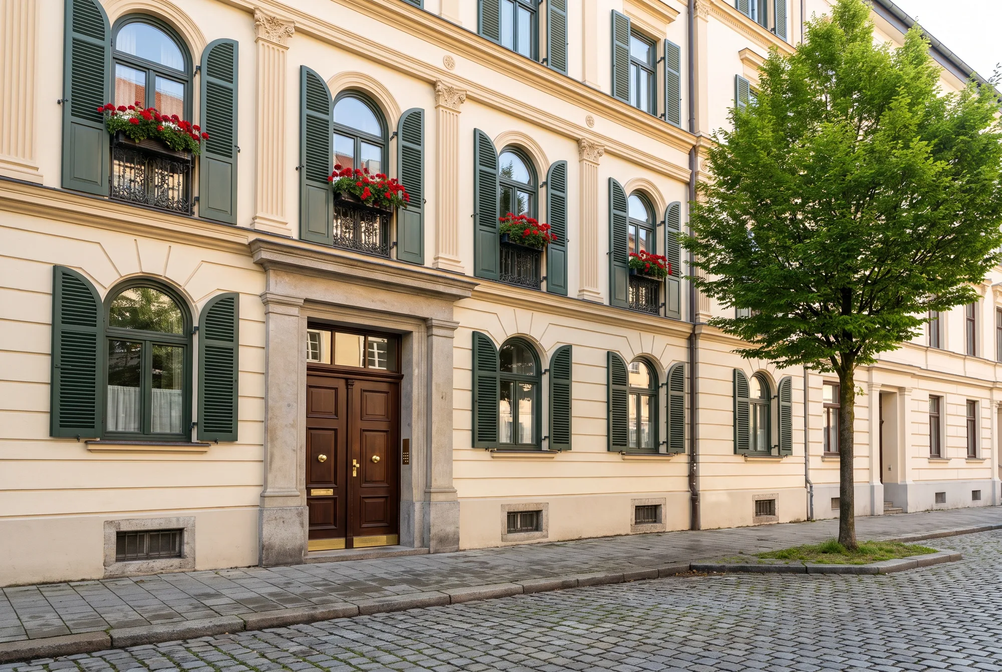 Die Fassade des Palais in der Altstadt